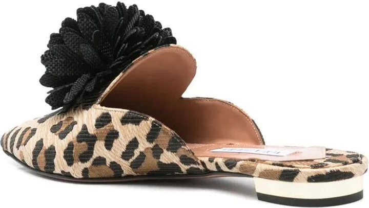 Aquazzura Couturier Mule Flat Shoes - Image 4