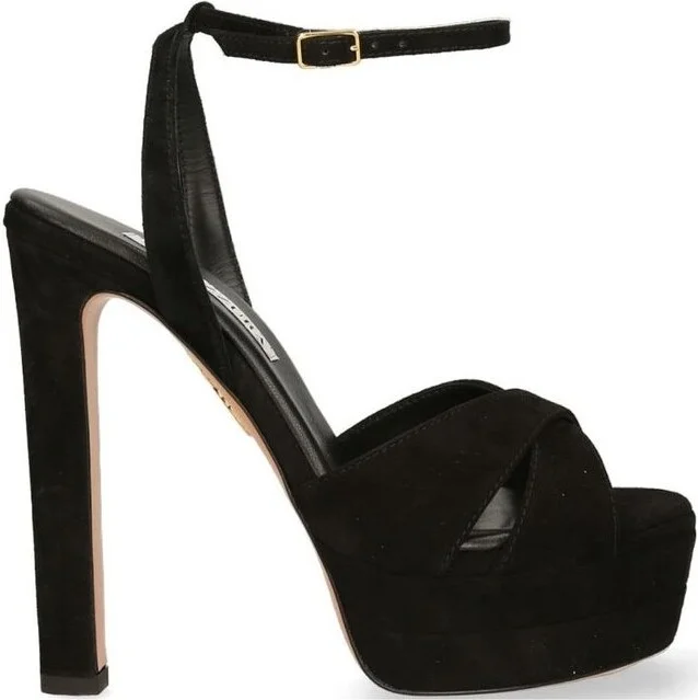 Aquazzura Crossover Strap Platform Sandals