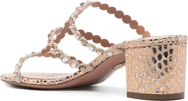 Aquazzura Crystal-Embellished Tequila Sandals 50 Shoes - Image 3