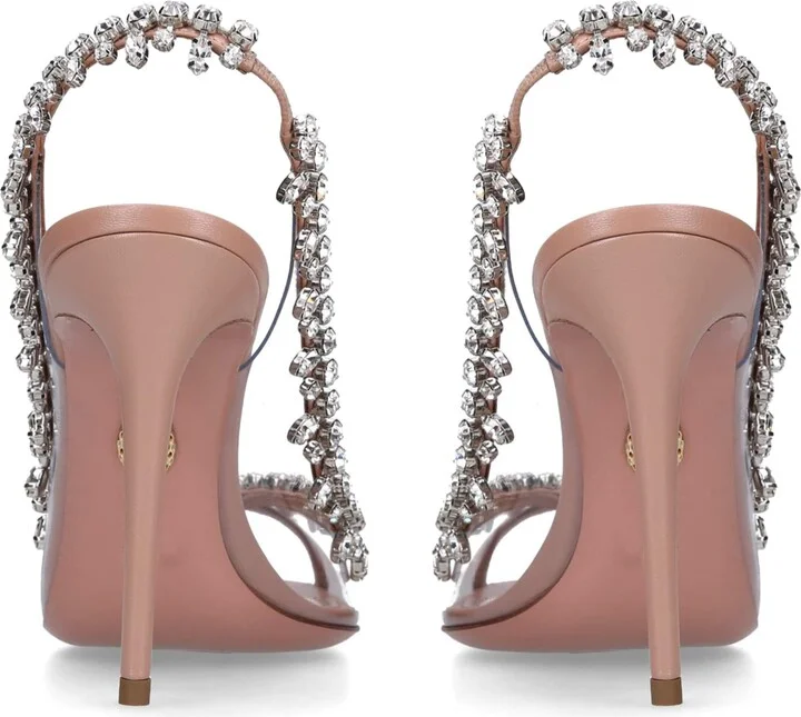 Aquazzura Crystal Temptation Sandals 105 - Image 5