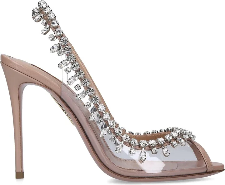 Aquazzura Crystal Temptation Sandals 105 - Image 6