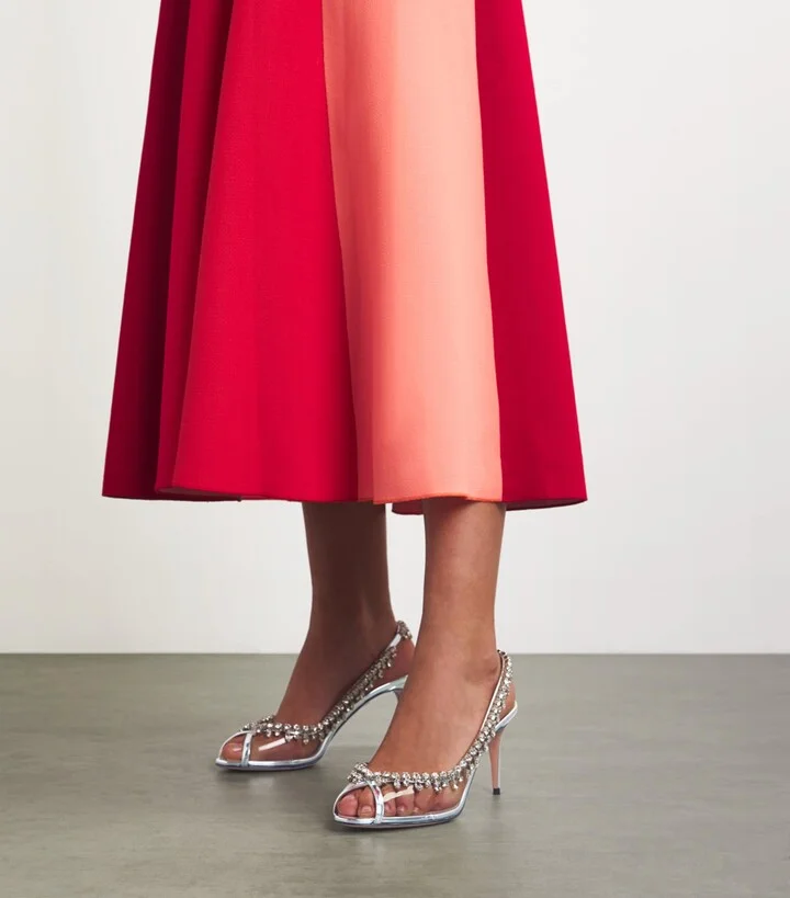 Aquazzura Crystal Temptation Sandals 75 - Image 2