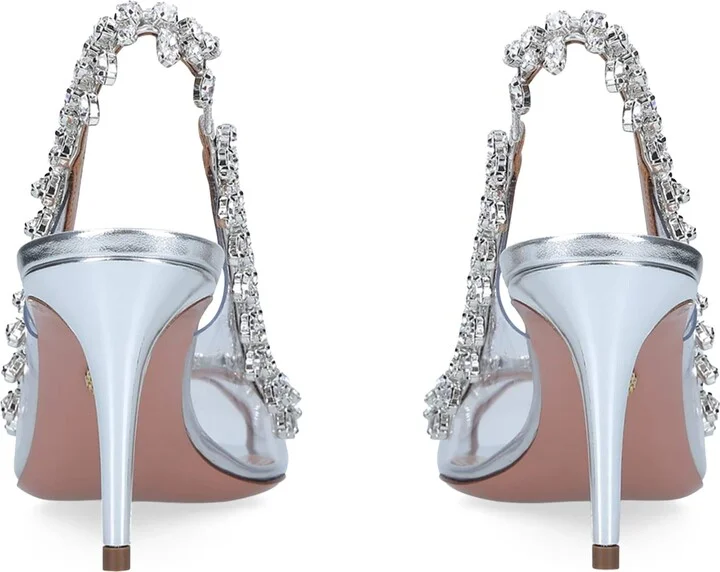 Aquazzura Crystal Temptation Sandals 75 - Image 4