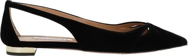 Aquazzura Cut Out Detailed Flat Shoes