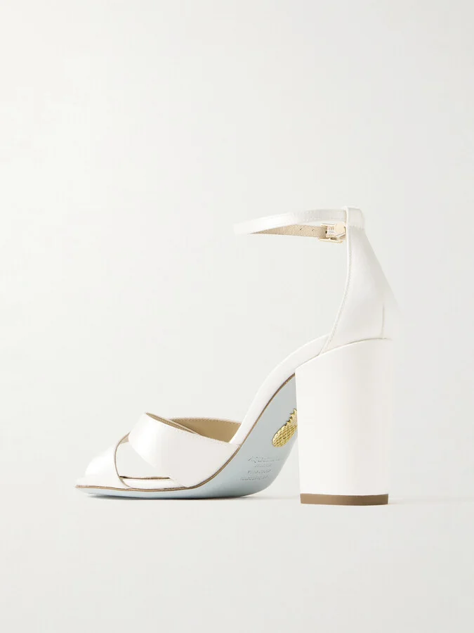 Aquazzura - Divine 85 Satin Sandals - White - Image 3