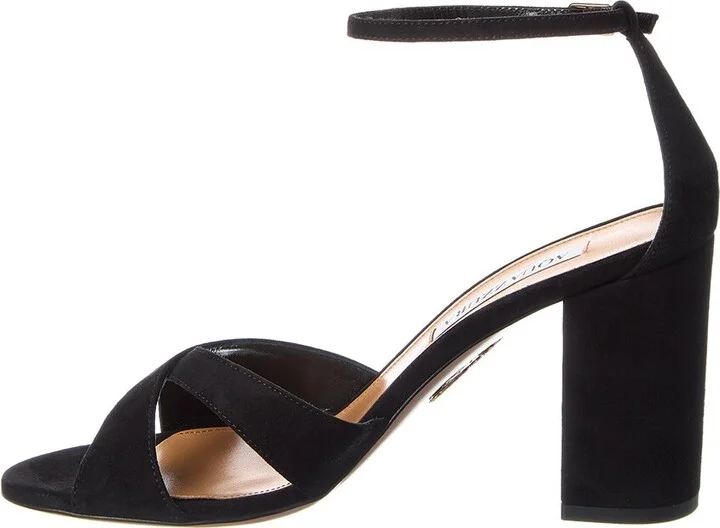 Aquazzura Divine 85 Suede Sandal - Image 2