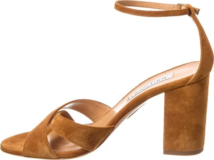 Aquazzura Divine 85 Suede Sandal - Image 2