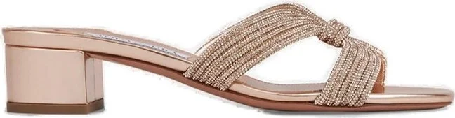 Aquazzura Embellished Open Toe Sandals