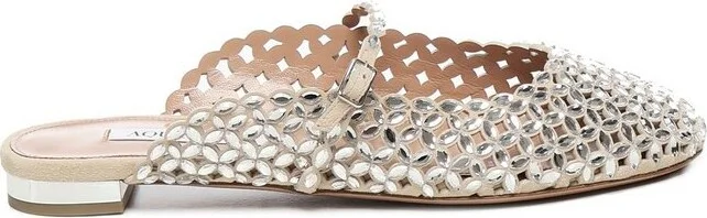 Aquazzura Embellished Sea Flats