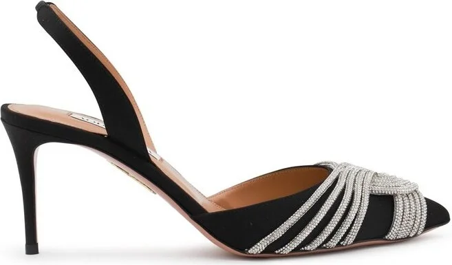 Aquazzura Embellished Slingback Pumps
