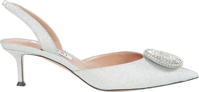 Aquazzura Embellished Slingback Pumps