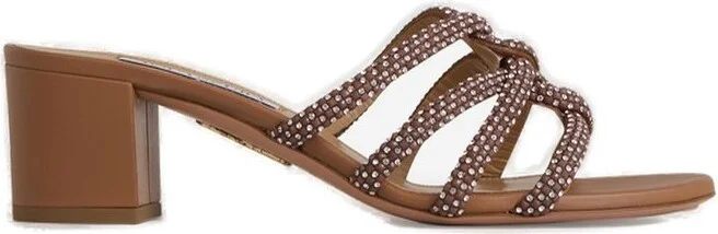 Aquazzura Embellished Slip-On Mules