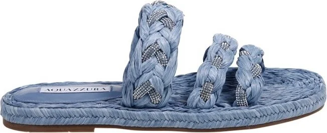 Aquazzura Embellished Slip-On Sandals