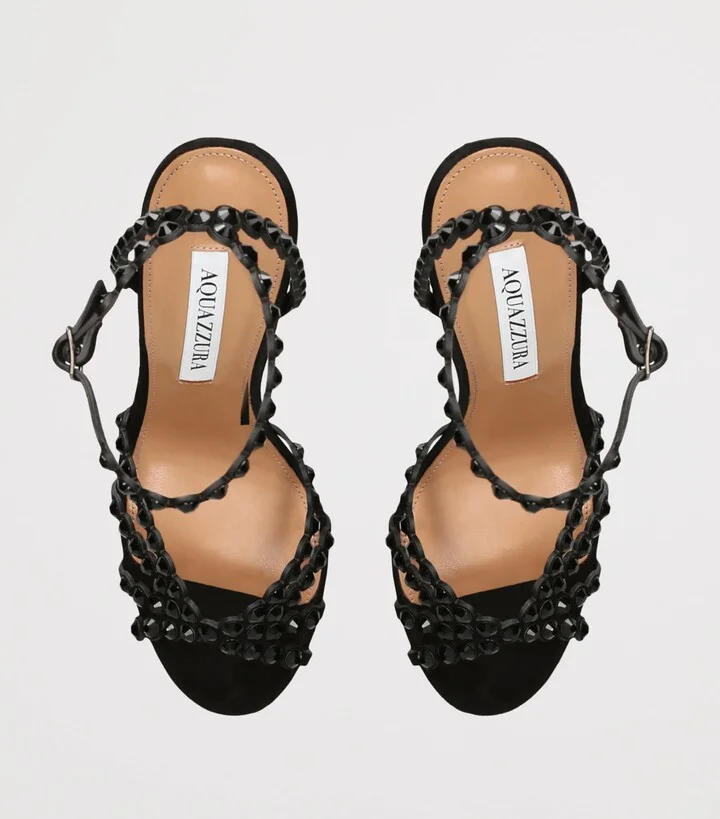 Aquazzura Embellished Tequila Heeled Sandals 105 - Image 4