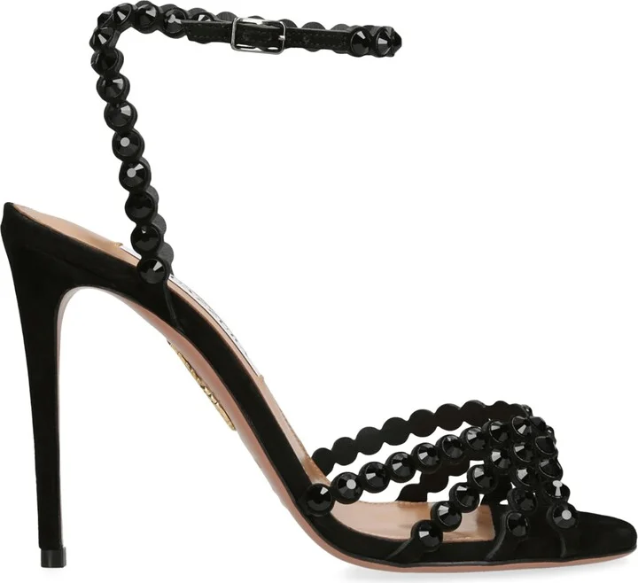 Aquazzura Embellished Tequila Heeled Sandals 105