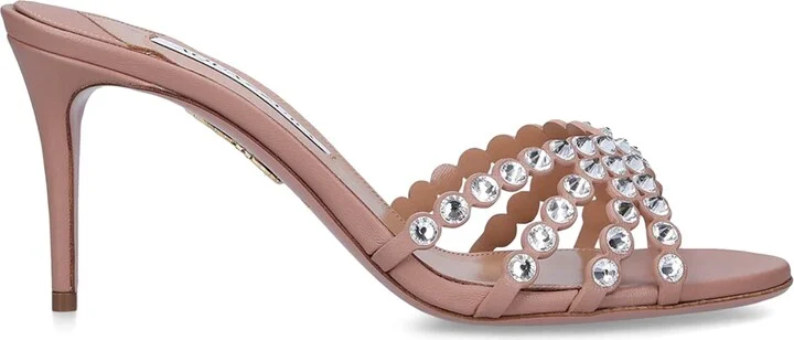 Aquazzura Embellished Tequila Mules 75 - Image 4