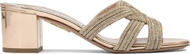 Aquazzura Felix Embellished Mules