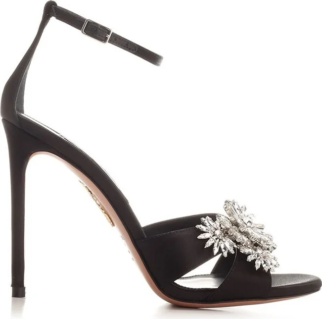 Aquazzura Flower Embellished Sandals