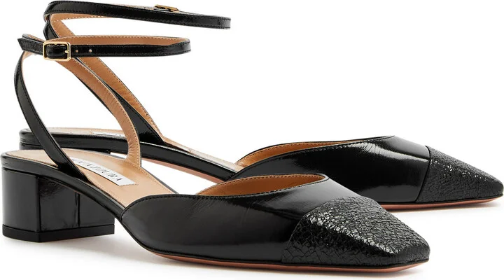 Aquazzura French Flirt 35 Leather Pumps - Image 6