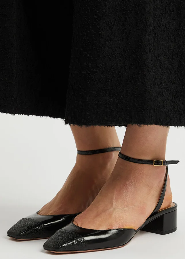 Aquazzura French Flirt 35 Leather Pumps - Image 9