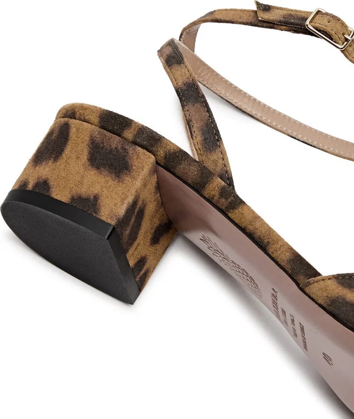 Aquazzura French Flirt 35 Leopard-print Suede Pumps - Image 4