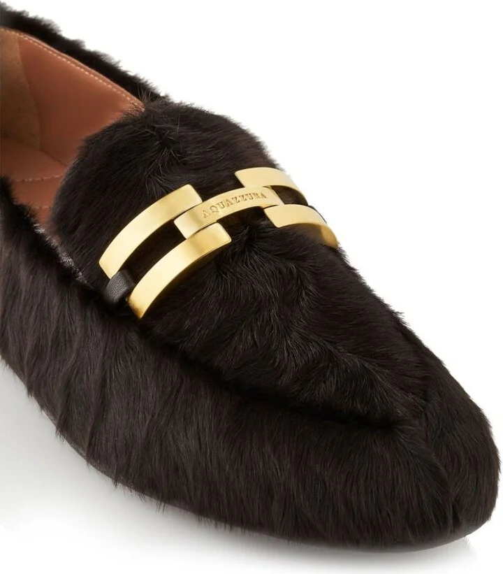 Aquazzura Furry Brandi Mocassin Shoes - Image 2