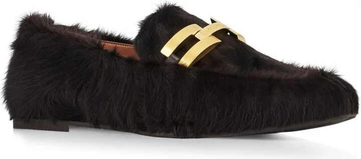 Aquazzura Furry Brandi Mocassin Shoes - Image 4