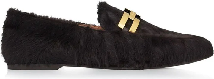Aquazzura Furry Brandi Mocassin Shoes