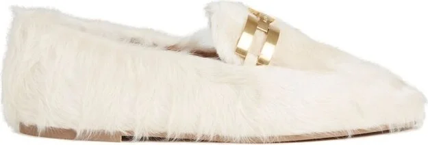 Aquazzura Furry Brandi Mocassins
