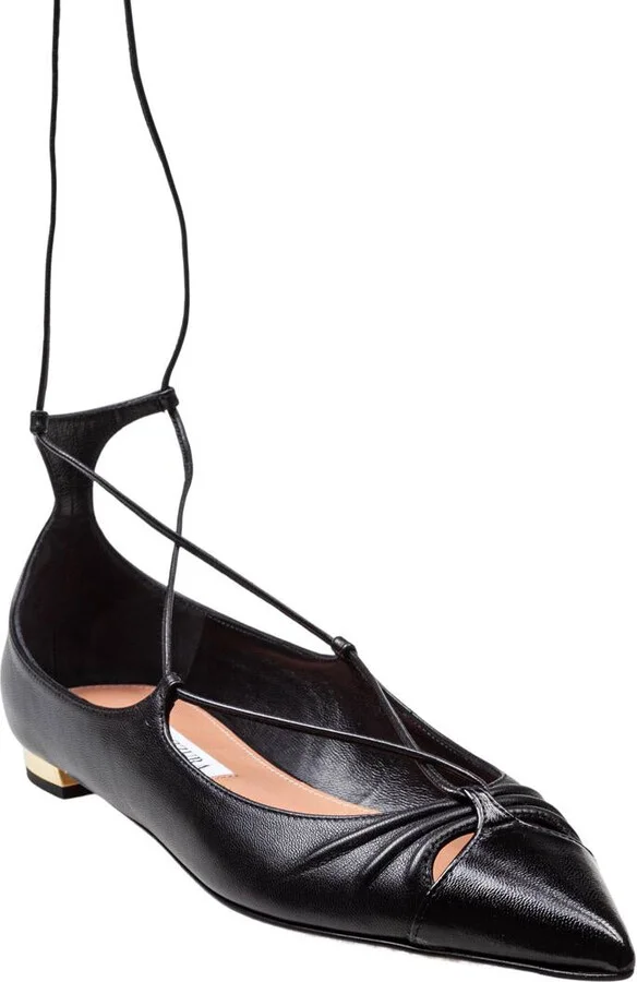 Aquazzura Gabi Flat In Soft Nappa - Image 2