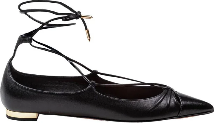 Aquazzura Gabi Flat In Soft Nappa