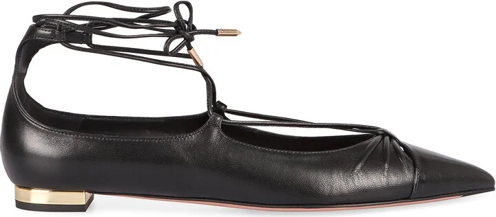 Aquazzura Gabi Pointy-Toe Ballet Flats - Image 2