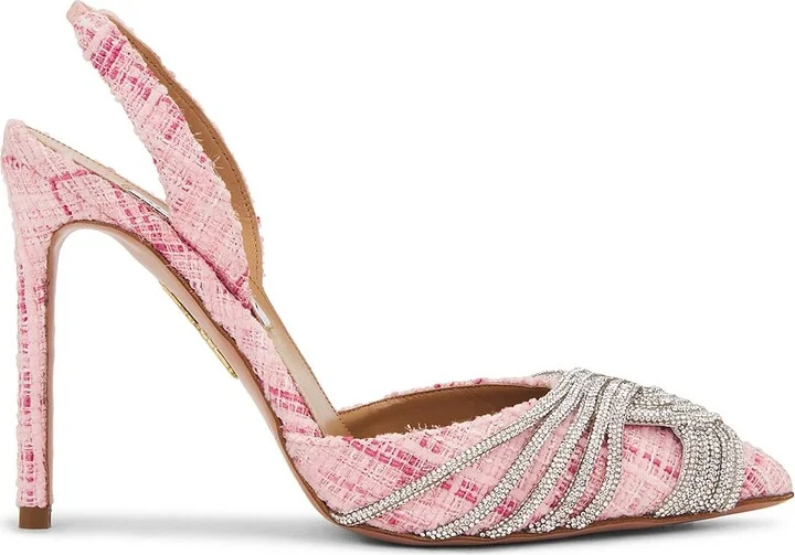 Aquazzura Gatsby 105 Slingback Pump in Pink