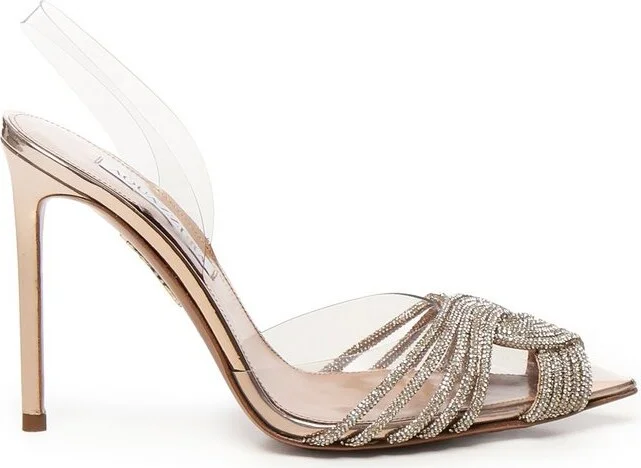 Aquazzura Gatsby Embellished Slingback Pumps
