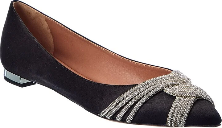 Aquazzura Gatsby Satin Flat