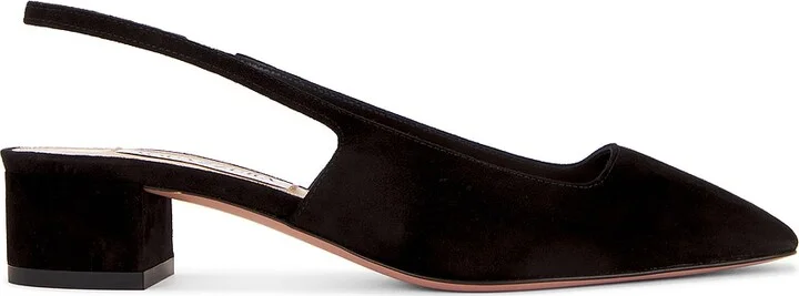 Aquazzura Ginza Sling 35 Pump in Black