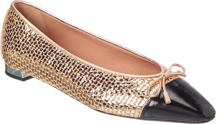 Aquazzura Gioia Leather Flat