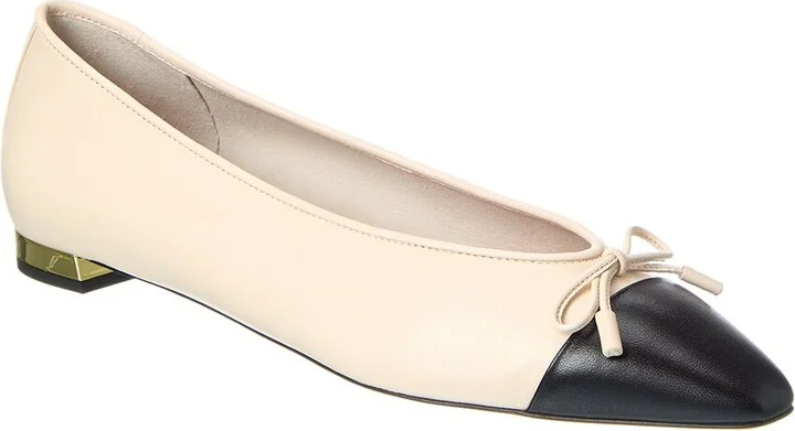 Aquazzura Gioia Leather Flat