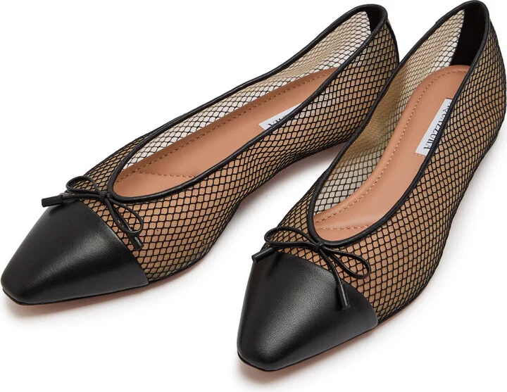 Aquazzura Gioia Mesh and Leather Ballet Flats - Image 3