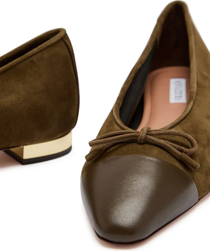 Aquazzura Gioia Suede Ballet Flats - Image 4