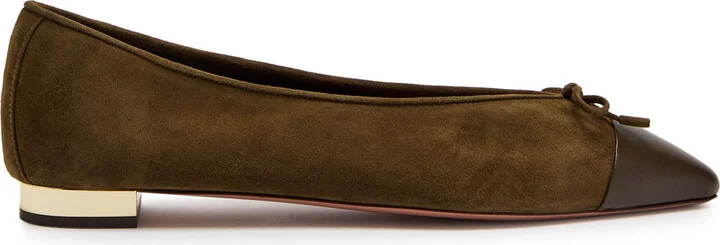Aquazzura Gioia Suede Ballet Flats