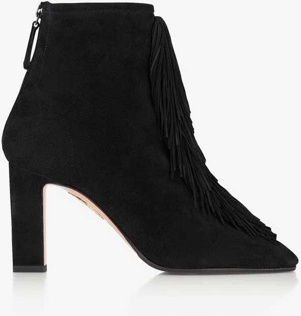 Aquazzura Gytane 85 Fringe Boots