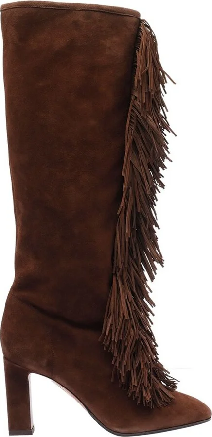 Aquazzura Gytane Fringe Detailed Boots