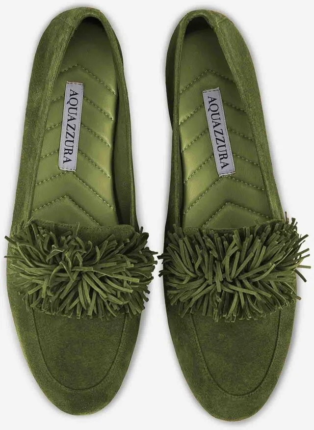 Aquazzura Gytane Fringe Moccasins - Image 3