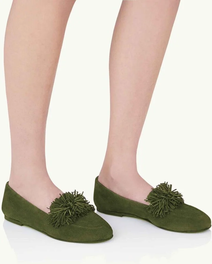 Aquazzura Gytane Fringe Moccasins - Image 4