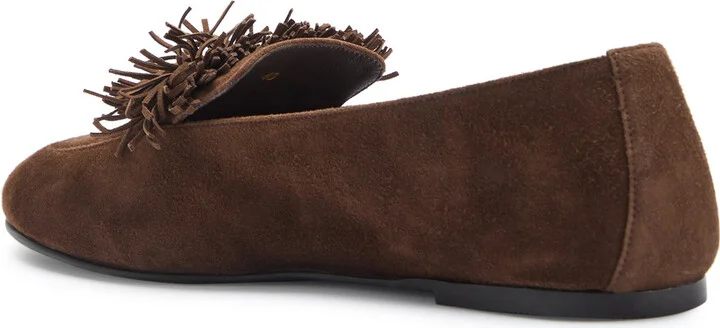 Aquazzura Gytane Fringed Suede Loafers - Image 2