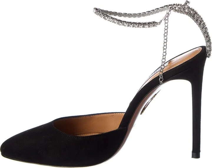 Aquazzura Ice 105 Suede Pump - Image 2