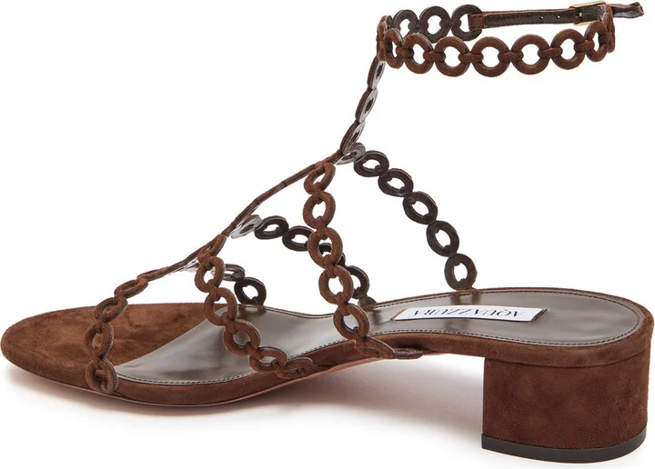 Aquazzura Infinity 35 Suede Sandals - Image 2