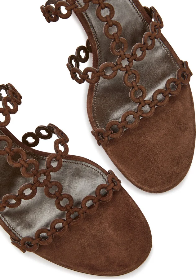 Aquazzura Infinity 35 Suede Sandals - Image 3
