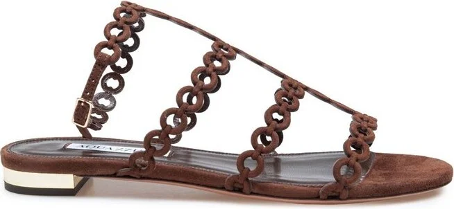 Aquazzura Infinity Chain Flat Sandals